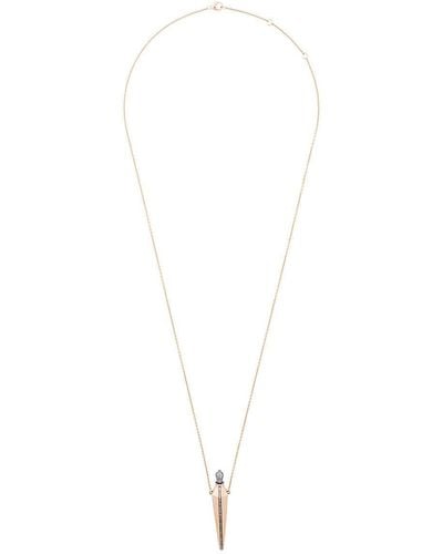 Diane Kordas Diamond Line Amulette Necklace - White