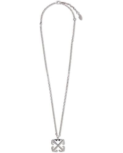 Off-White c/o Virgil Abloh Arrow Pendant Necklace - White