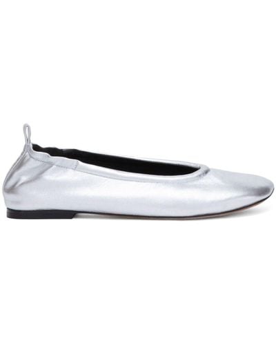 3.1 Phillip Lim Id Metallic-finish Ballerina Shoes - White