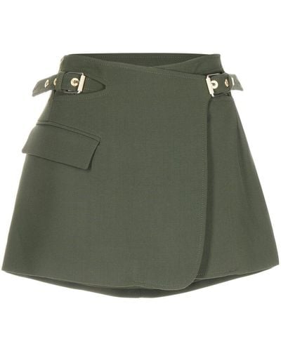 Dion Lee Interlock A-line Mini Skirt - Green