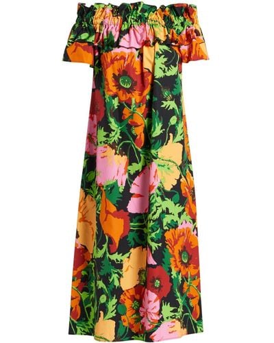 La DoubleJ Breakfast Kleid mit Blumen-Print - Mehrfarbig
