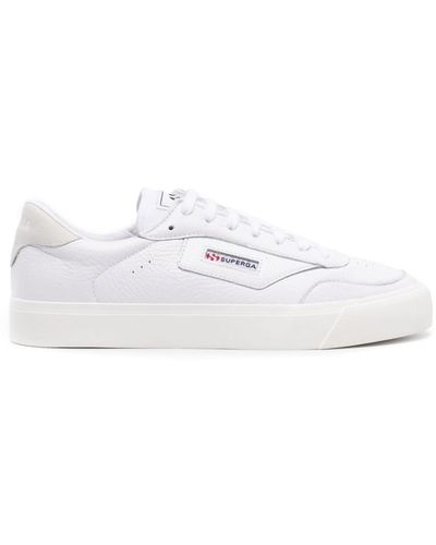 Superga 3843 Court Leather Sneakers - White