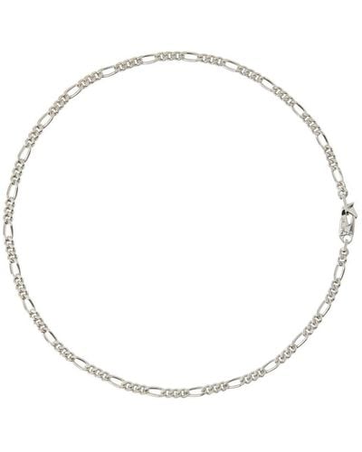 Burberry Silver Horse Chain-link Necklace - White