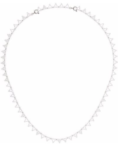 Swarovski Millenia Triangle Crystal Necklace - Grey
