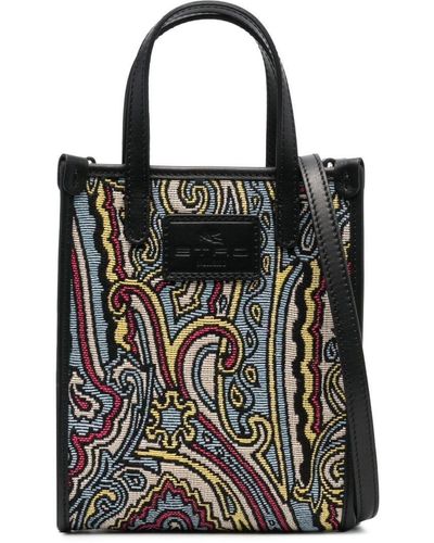 Etro Paisley-pattern Tote Bag - Black