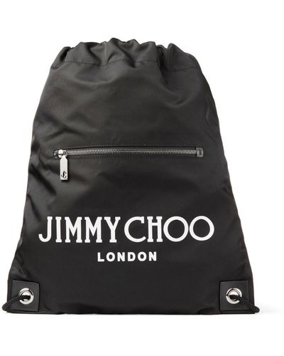 Jimmy Choo ドローストリング バックパック - ブラック