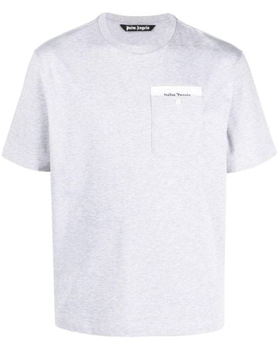 Palm Angels T-Shirt mit Sartorial Tape - Weiß