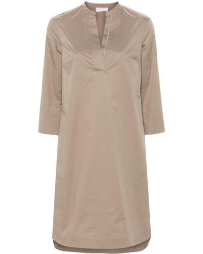 Peserico A-line Midi Kaftan Dress - Natural