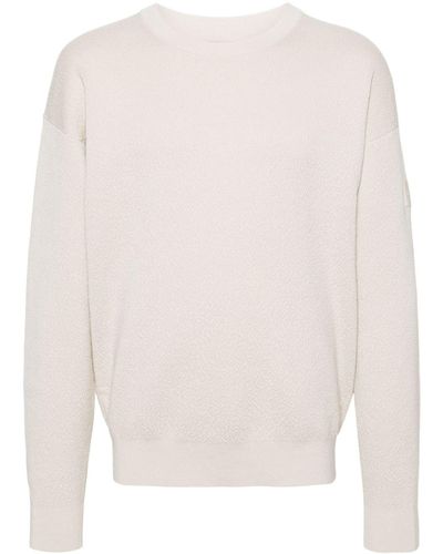 Calvin Klein パターンジャカード セーター - ホワイト