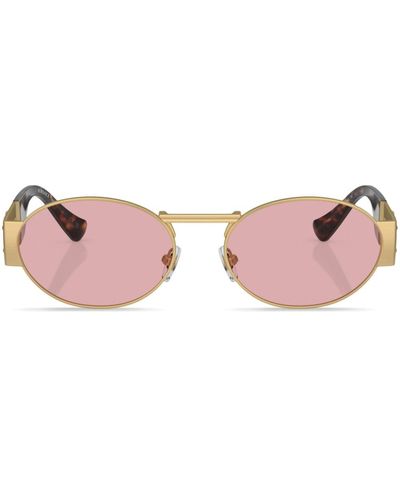 Versace Eyewear ラウンドフレーム サングラス - ピンク