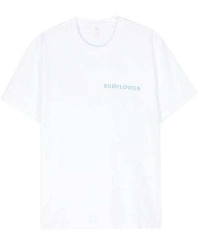 sunflower T-shirt en coton à logo imprimé - Blanc