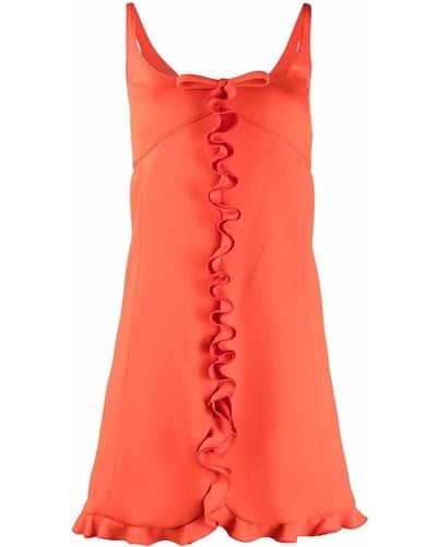 Giambattista Valli Ruffled A-line Dress - Red