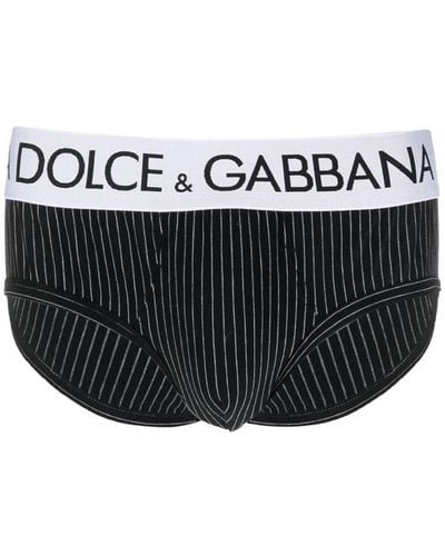 Dolce & Gabbana Bragas con logo en la cinturilla - Negro