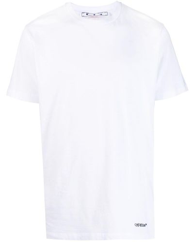 Off-White c/o Virgil Abloh Scribble Diag übergroßes T -Shirt - Weiß