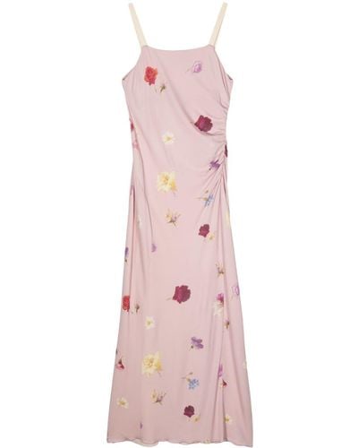 Bimba Y Lola Floral-print Maxi Dress - Pink