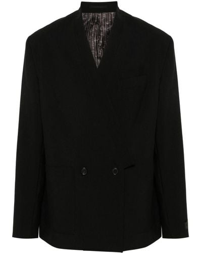 KENZO Blazer à boutonnière croisée - Noir