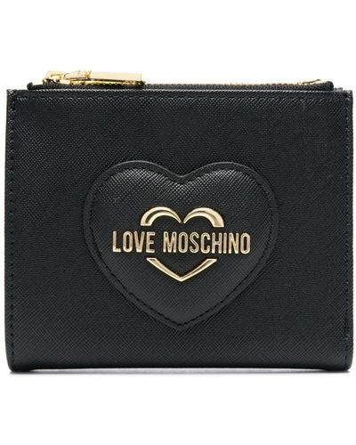 Love Moschino Portefeuille à logo - Noir