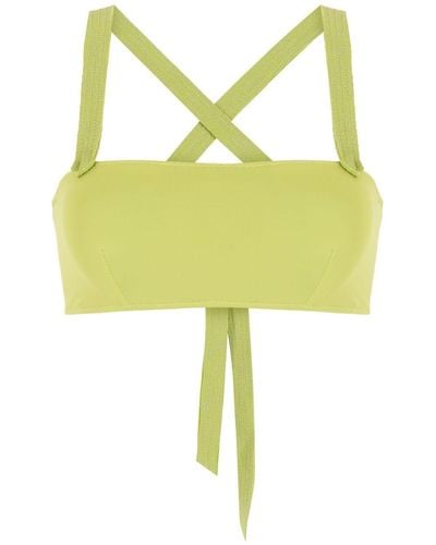 Clube Bossa Top de bikini Casall con diseño cruzado - Verde