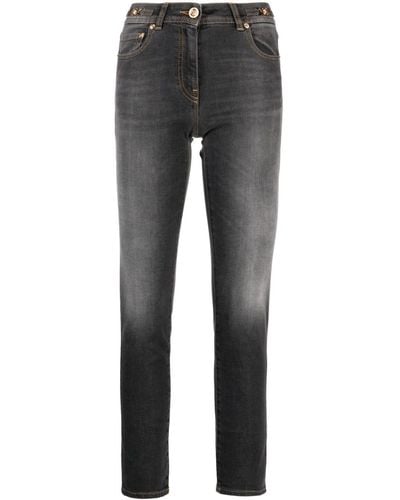 Versace Skinny-Jeans mit Stone-Wash-Effekt - Grau
