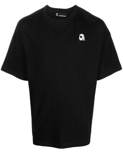 Styland Motif-print Short-sleeved T-shirt - Black
