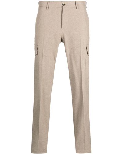 PT Torino Cargo Stretch-cotton Pants - Natural