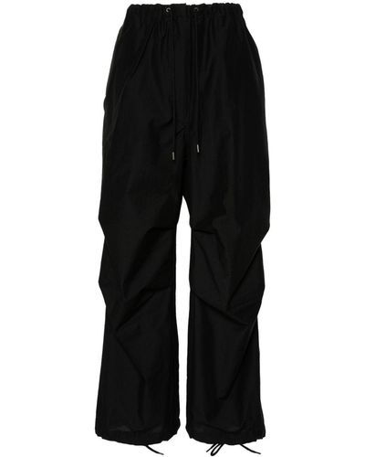 Acne Studios Drawstring Wide-leg Trousers - Black