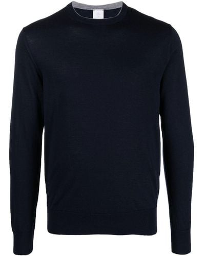 Eleventy Crew-neck Long-sleeve Sweater - Blue