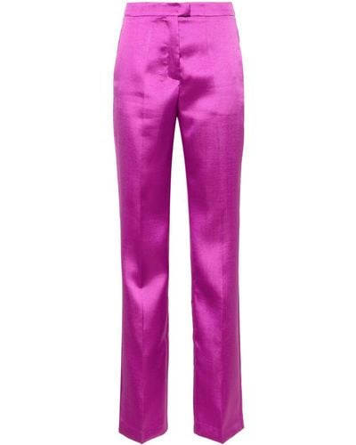 ANDAMANE Gladys Straight Tailored Pants - Pink