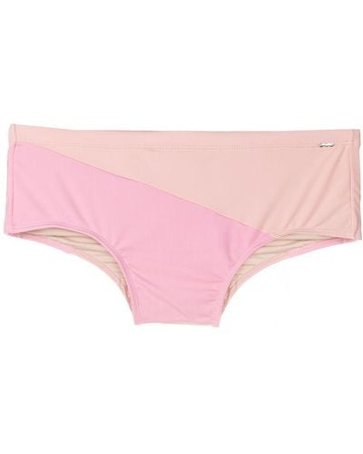 Amir Slama Panelled Swim Trunks - Pink