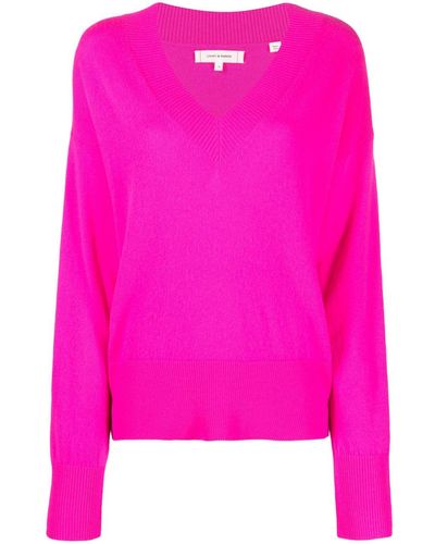 Chinti & Parker V-neck Knitted Sweater - Pink
