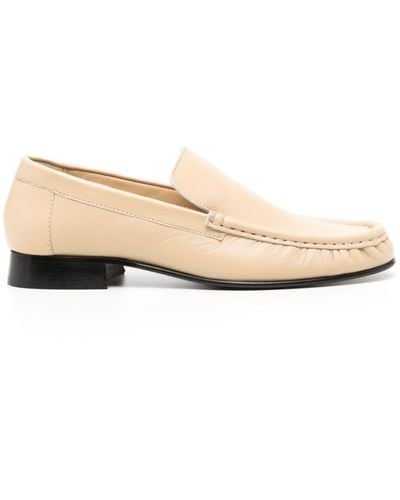Gia Borghini Bodil Leather Loafers - Natural