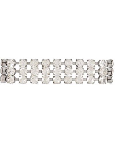 Saint Laurent Armband mit Kristallen - Weiß