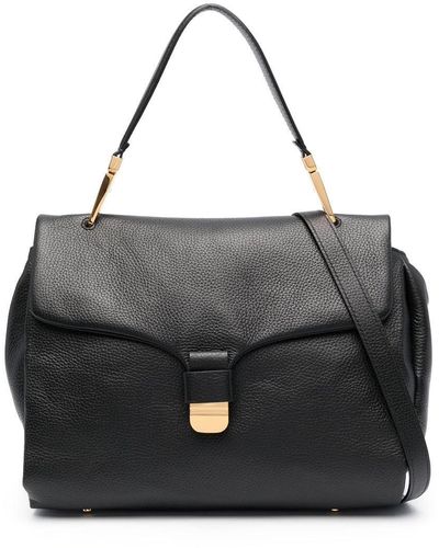 Coccinelle Bolso de hombro granulado - Negro