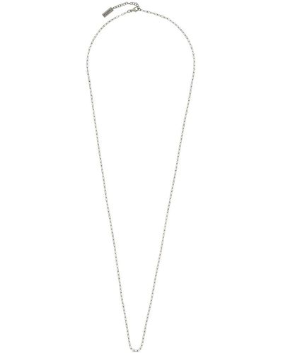 Saint Laurent Klassische Halskette - Weiß