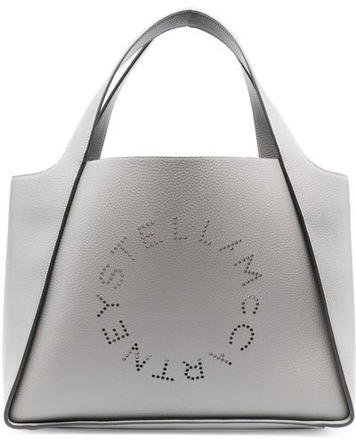 Stella McCartney Shopper mit Stella-Logo - Grau