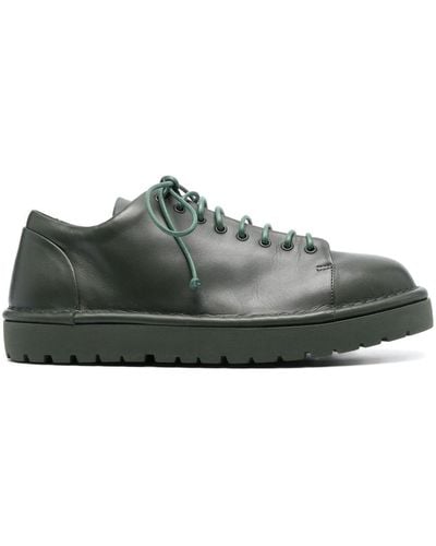 Marsèll Lace-up Leather Trainers - Green