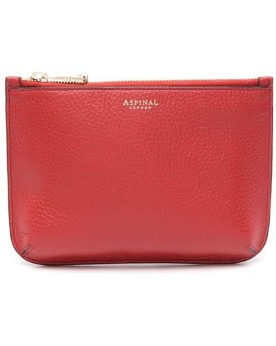 Aspinal of London ポーチ バッグ M - レッド