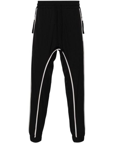 Thom Krom Contrasting-trim Technical-jersey Trousers - Black