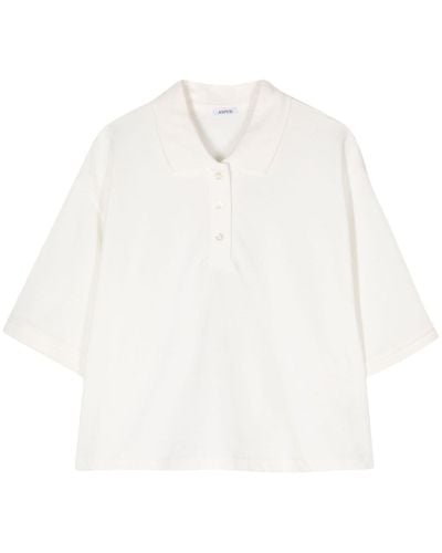 Aspesi Polo crop - Bianco