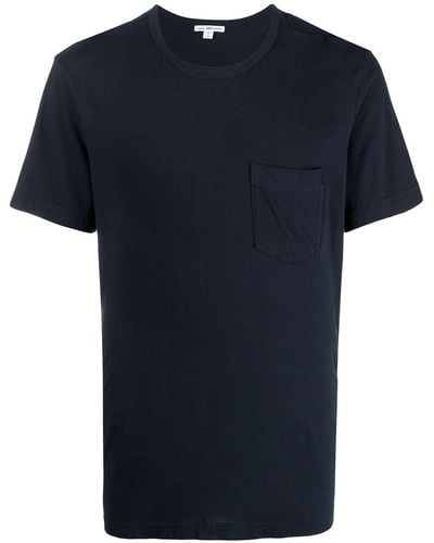 James Perse Chest Patch-pocket T-shirt - Blue