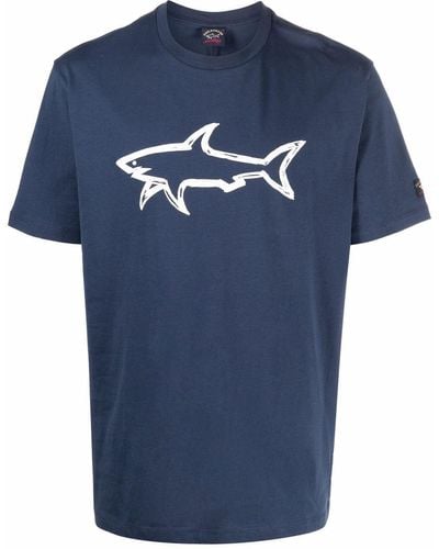 Paul & Shark Camiseta con logo estampado - Azul