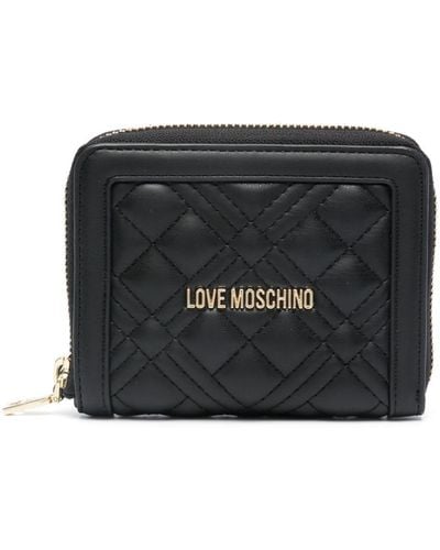 Love Moschino Portemonnee Met Logo - Zwart