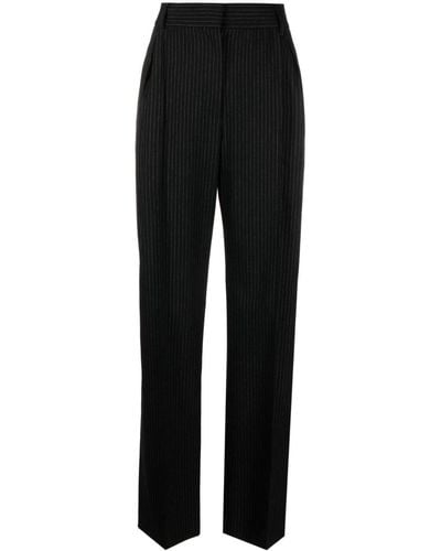 Brunello Cucinelli Straight-leg Pinstripe Pants - Black
