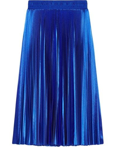 Balenciaga Falda midi Tracksuit Pleated - Azul