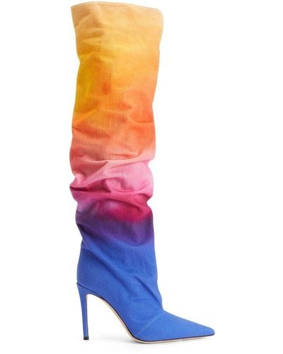 Giuseppe Zanotti Multicolour Knee-high Boots - Blue