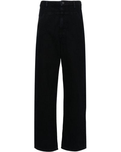 Lemaire Carpenter High Waist Straight Jeans - Zwart