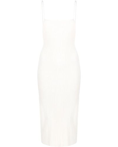 Aeron Ribbed Cami Midi Dress - White