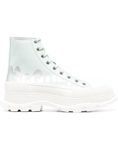 Alexander McQueen Tread Slick High-Top-Sneakers - Weiß