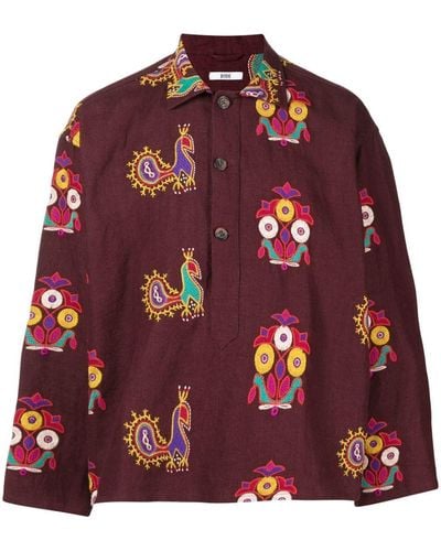 Bode Embroidered Long-sleeved Shirt