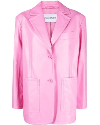 Stand Studio Keeva Double-breasted Blazer - Pink